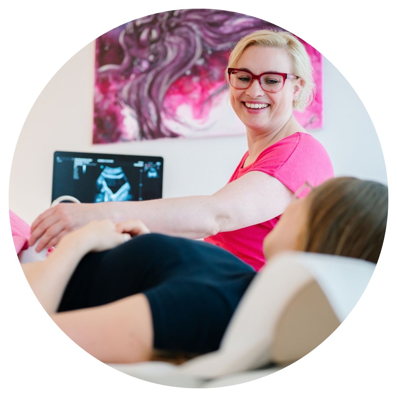 Ultraschalluntersuchung bei einer Frau als Privatleistung